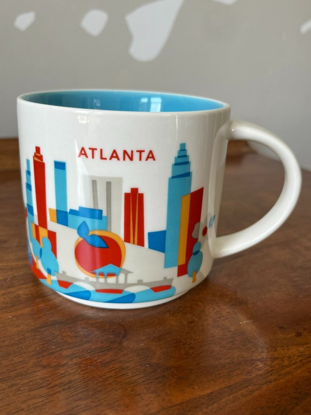 Starbucks Atlanta Georgia Mug "You Are Here" Collection 2015 Coffee Cup 14 oz